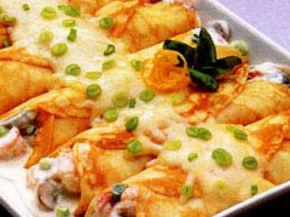 Seafood Crepes