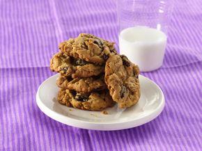 Peanut Butter-Raisin Bran Cookies