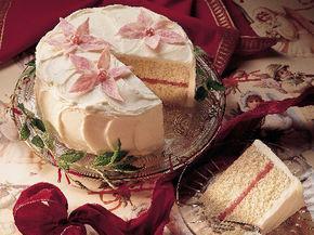 Raspberry-White Chocolate Cream Cake