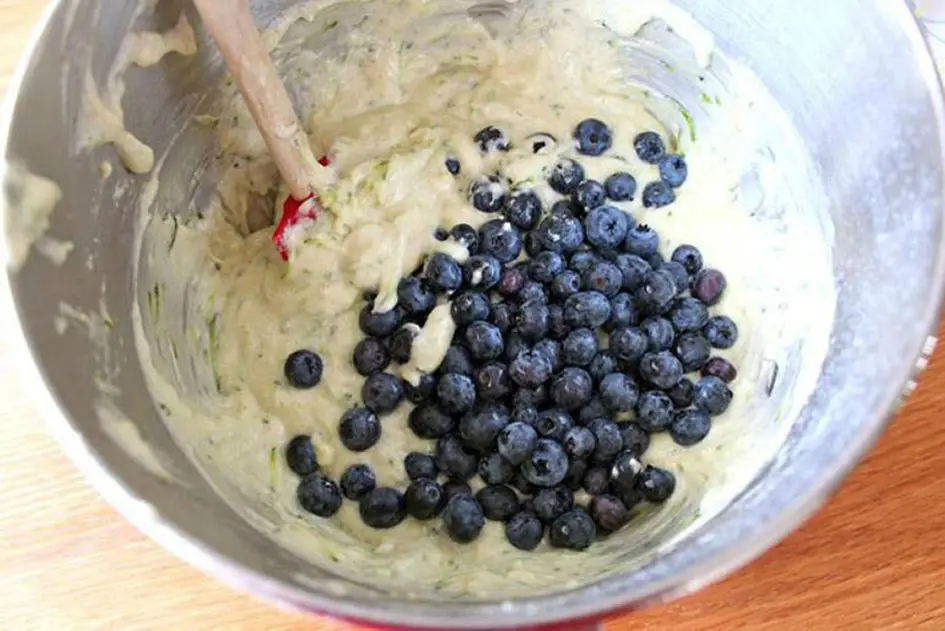 Baking with Blueberries - Bowl filled with blueberries and cream
